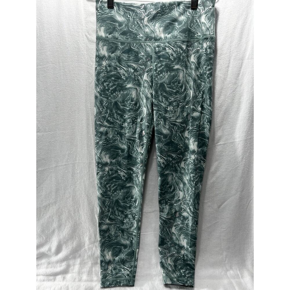 Sweaty Betty Power Leggings Womens Size Small 7/8 Green Tie Dye